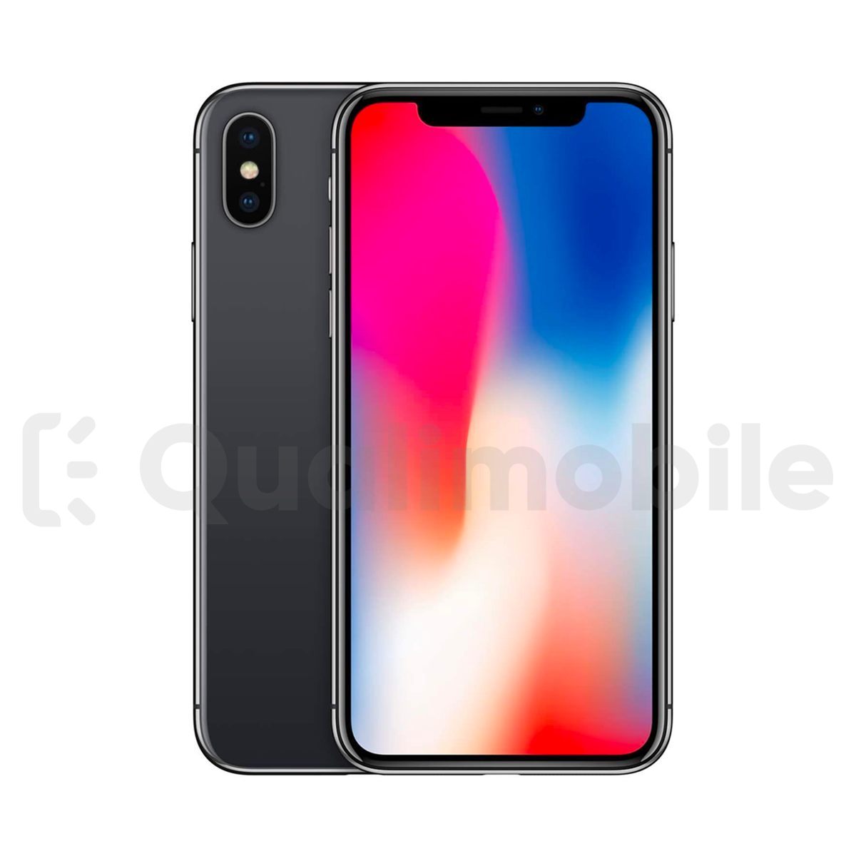 Téléphone iPhone X 256 Go Noir Grade B Face ID HS TVM