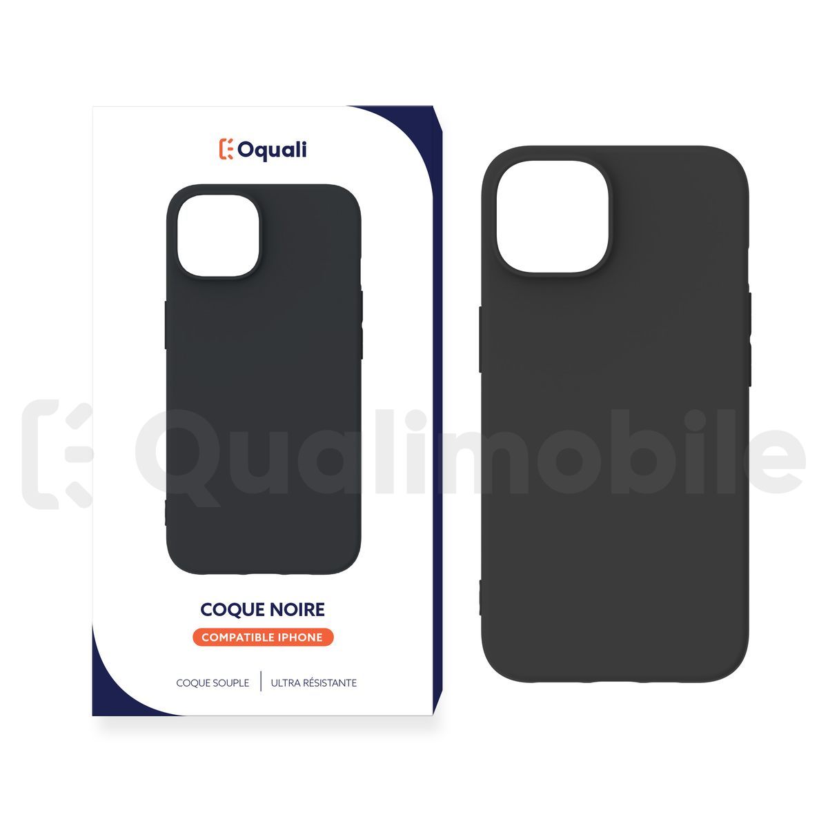 Coque iPhone 13 Noir TPU