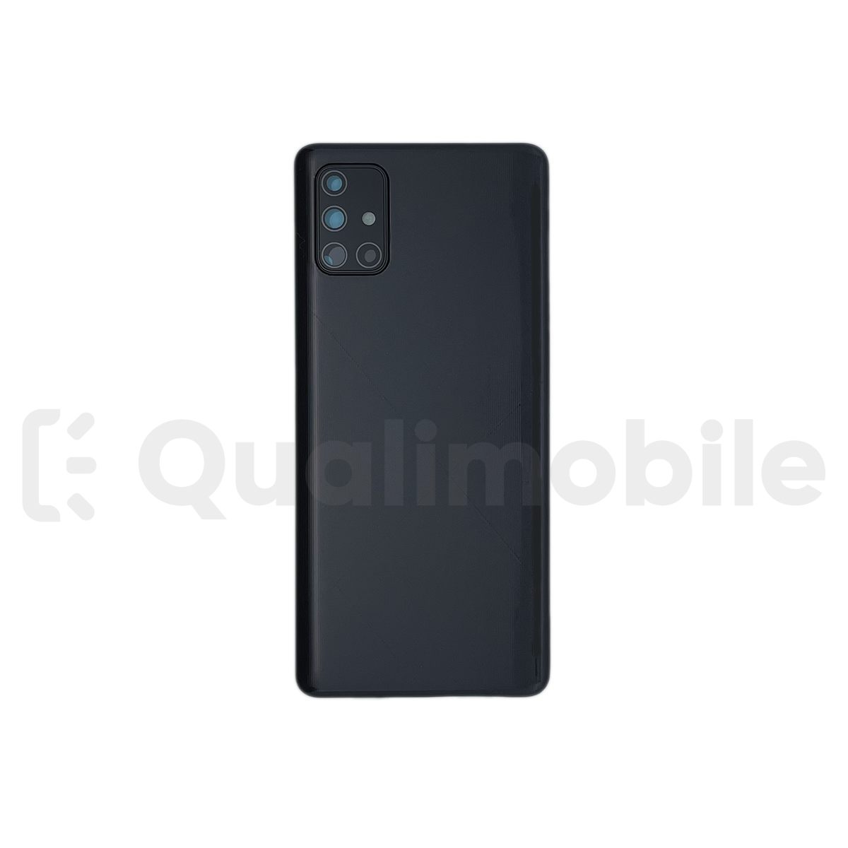 Backcover Samsung A71 2020 Noir Compatible Sans Logo