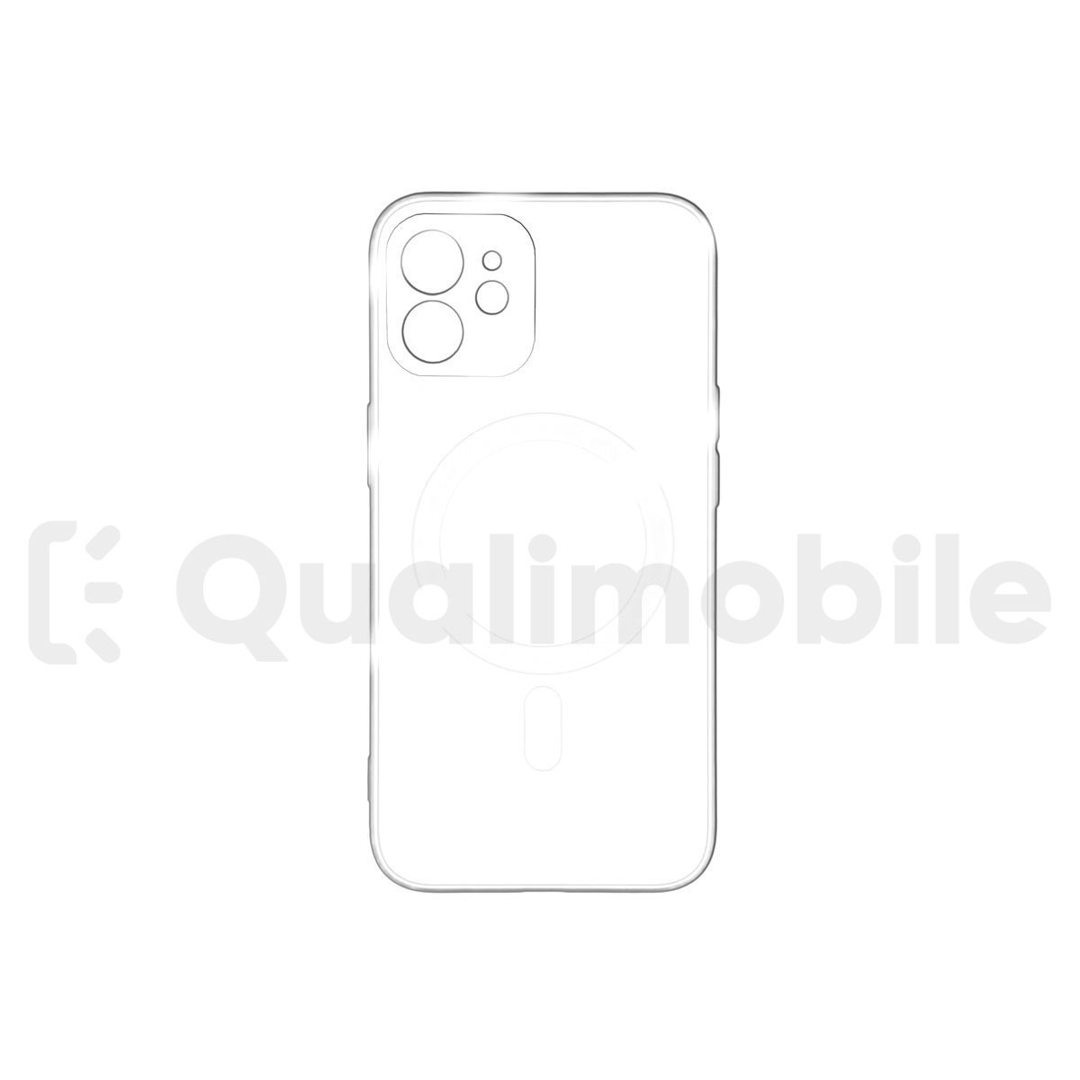 Coque iPhone 12 Transparent TPU Compatible Magsafe Bulk