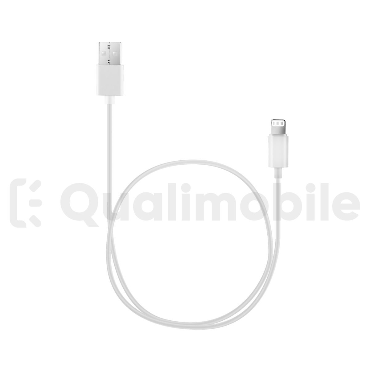 Câble USB - Lightning 2,1A 1m Blanc x100