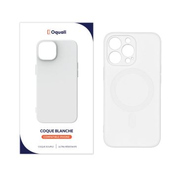 Coque iPhone 13 Pro Blanc TPU Compatible Magsafe