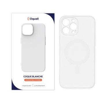 Coque iPhone 13 Pro Max Blanc TPU Compatible Magsafe