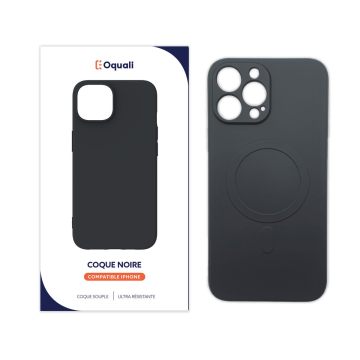 Coque iPhone 13 Pro Max Noir TPU Compatible Magsafe